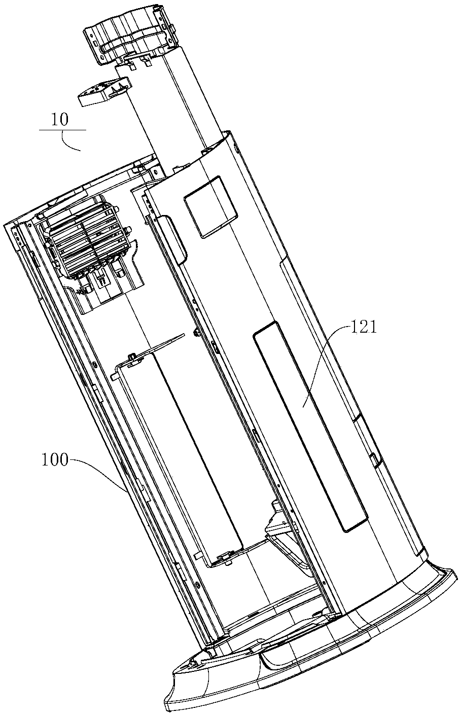 Air flue structure of air conditioner and air conditioner