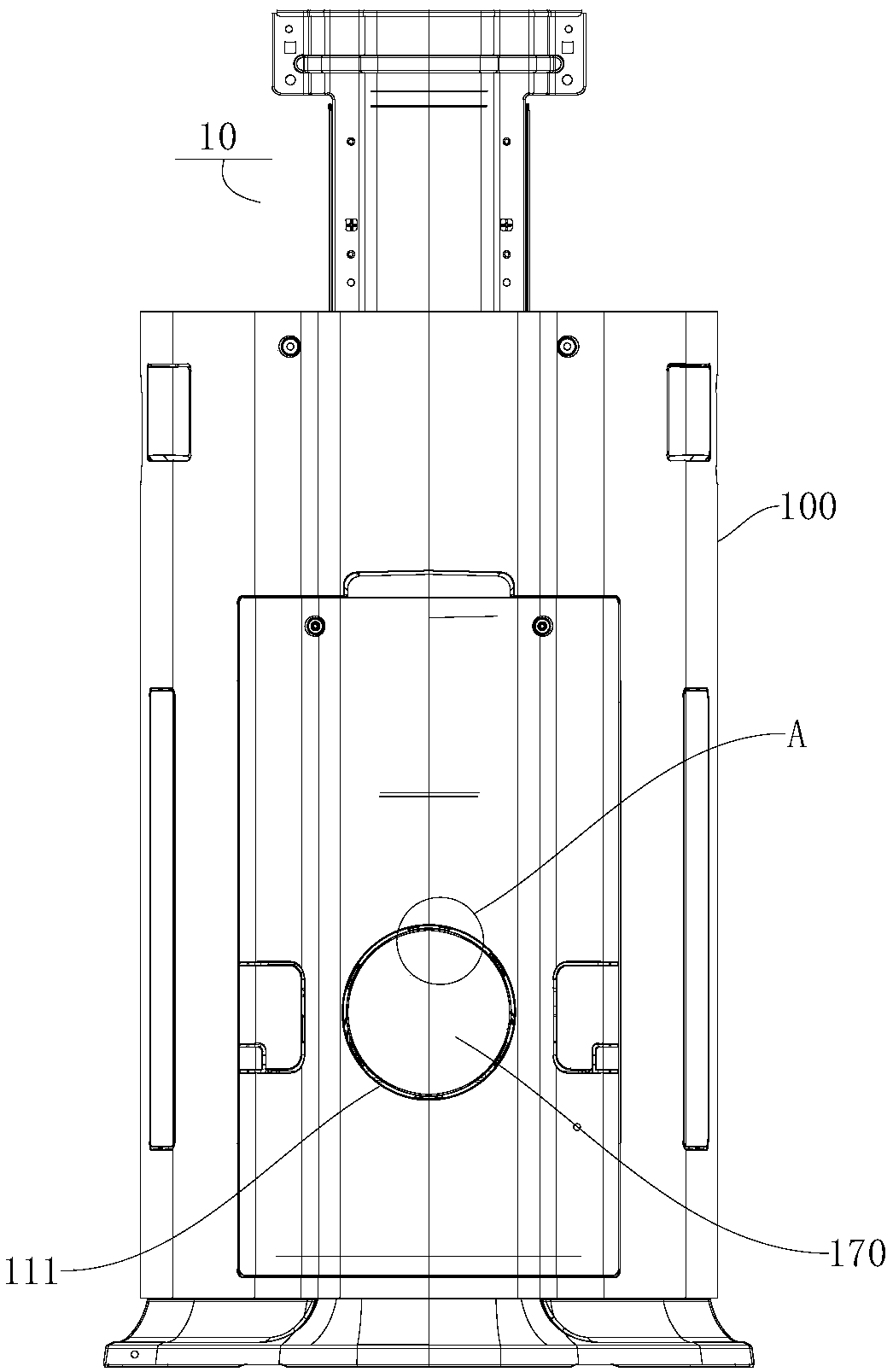 Air flue structure of air conditioner and air conditioner