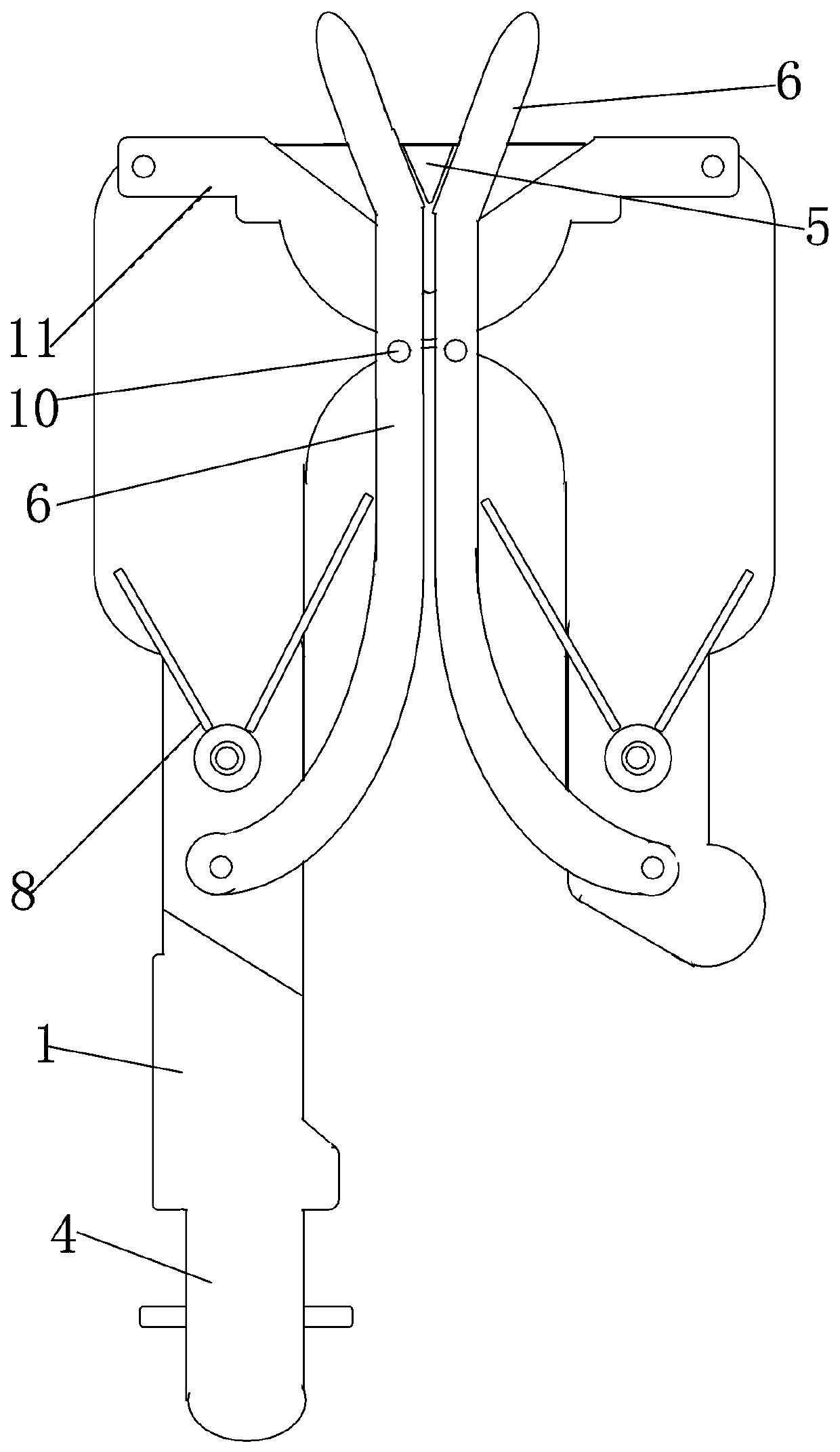 Wire clamp for installing grounding wire at copper-aluminum transition wire clamp of transformer and knife switch lead