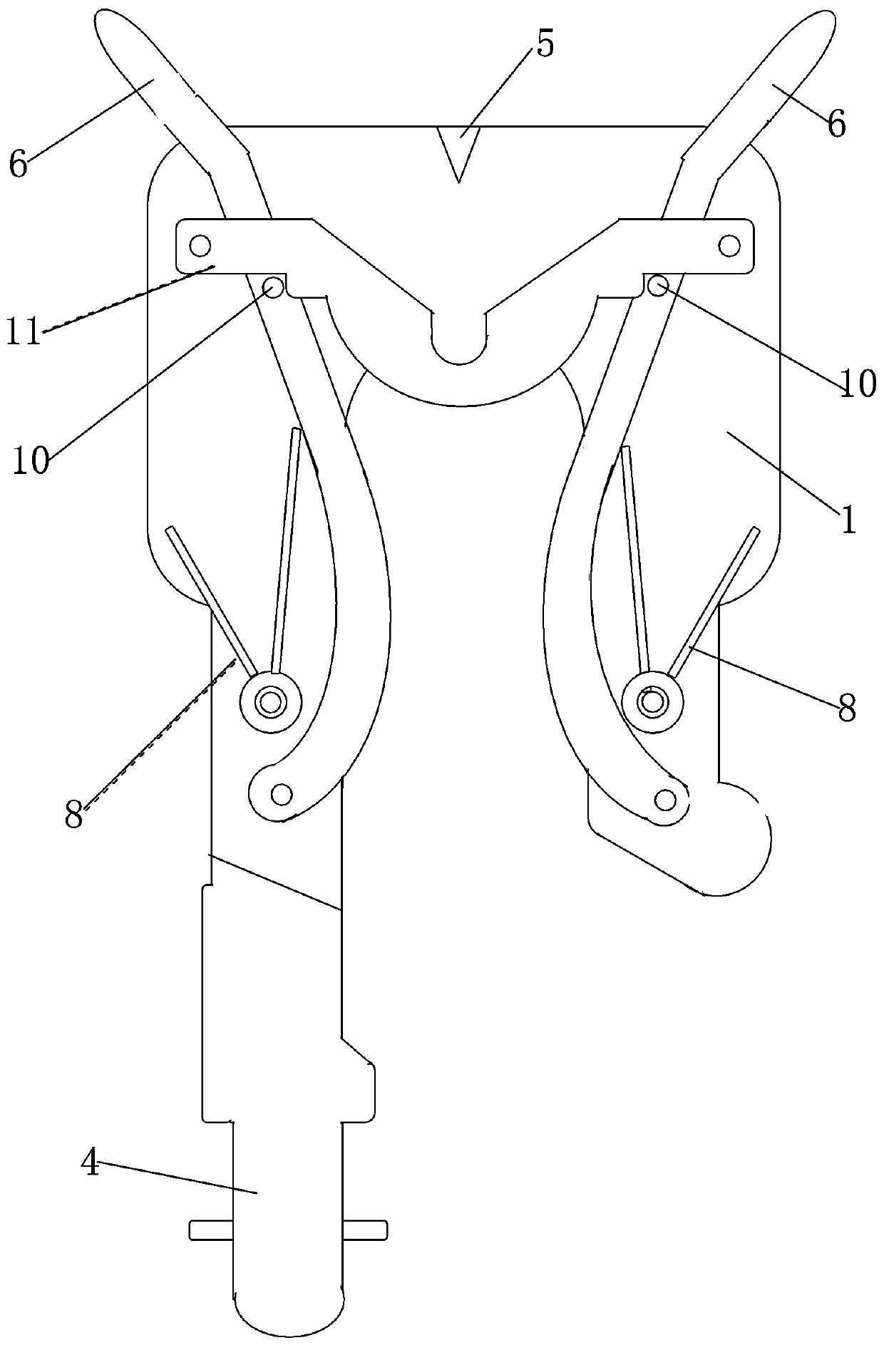 Wire clamp for installing grounding wire at copper-aluminum transition wire clamp of transformer and knife switch lead