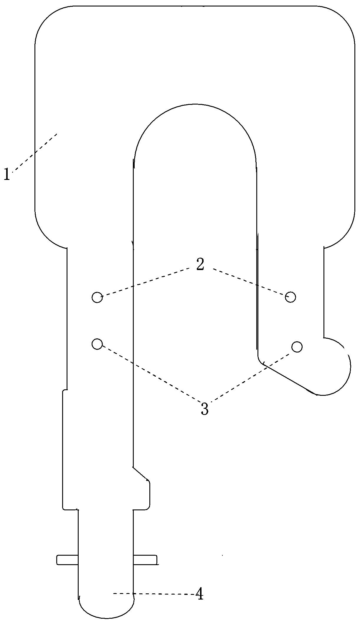 Wire clamp for installing grounding wire at copper-aluminum transition wire clamp of transformer and knife switch lead