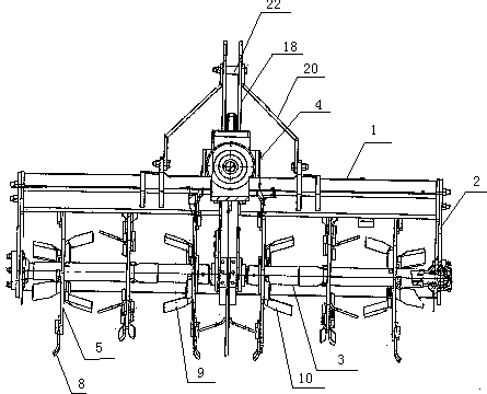 Subsoiling soil preparation combined operation machine