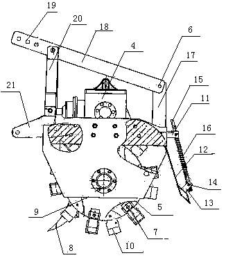 Subsoiling soil preparation combined operation machine