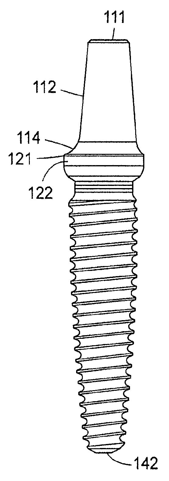 Ceramic one-piece dental implant