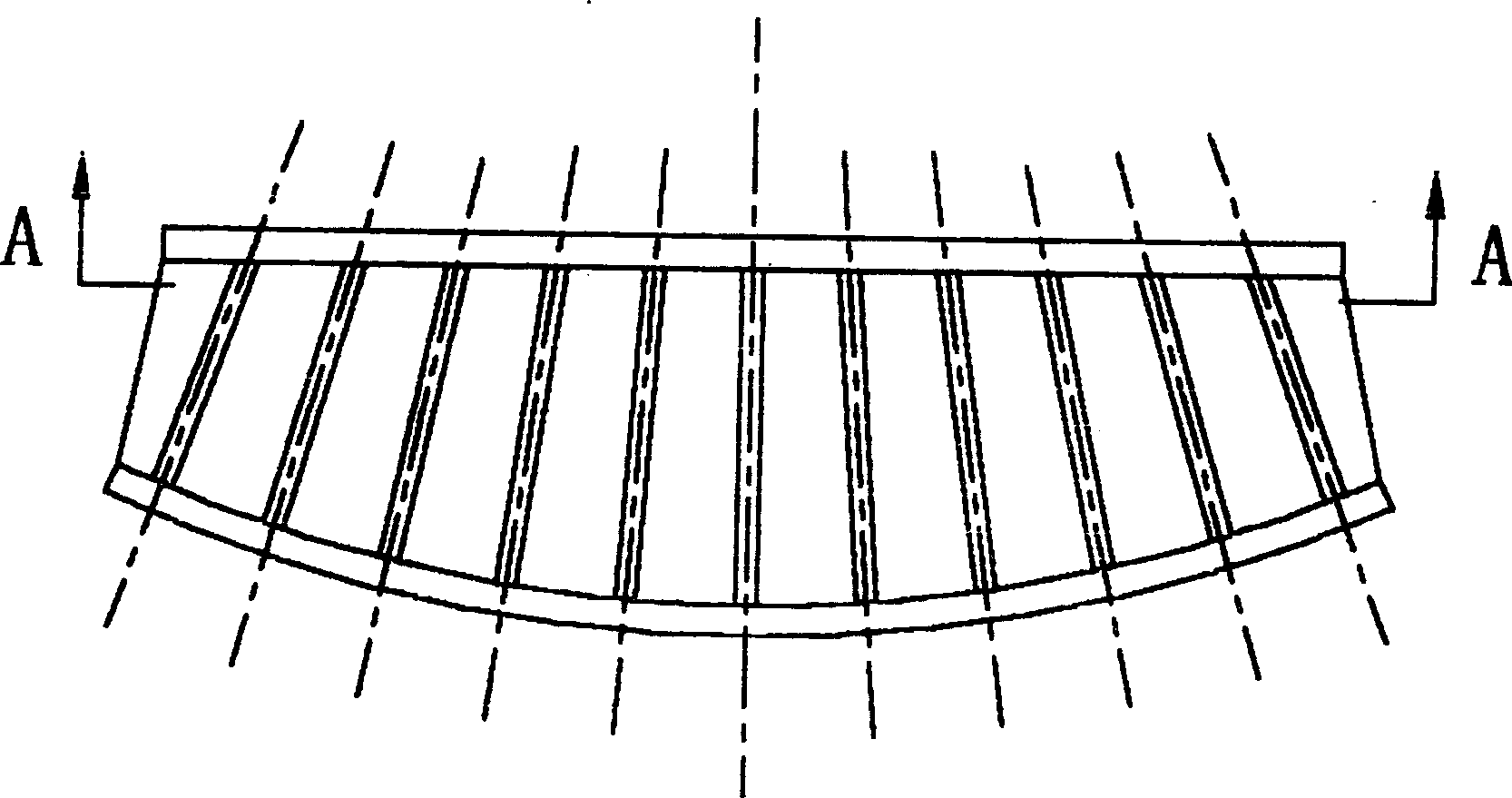 Double curvature plate cold press forming method and equipment thereof