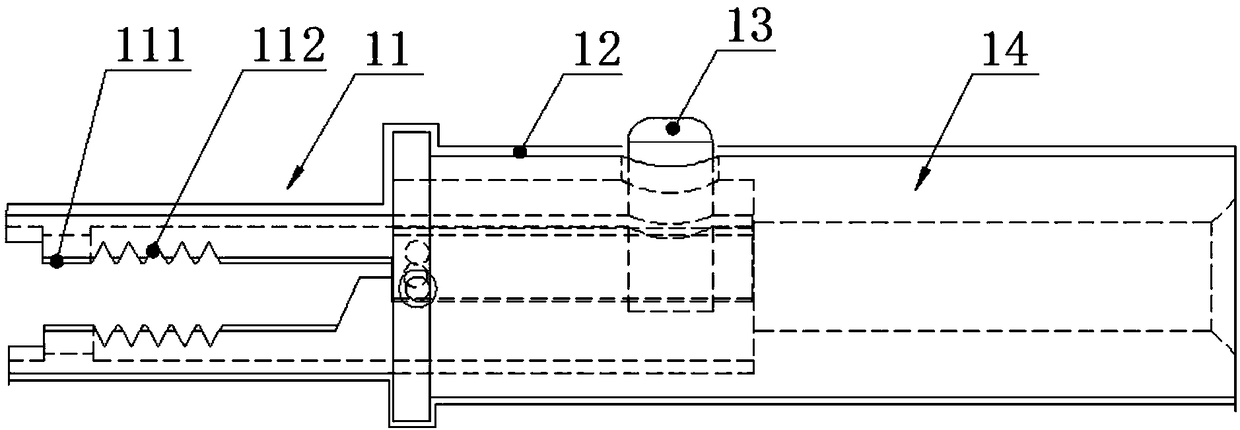 Voltage test box and alligator clip thereof