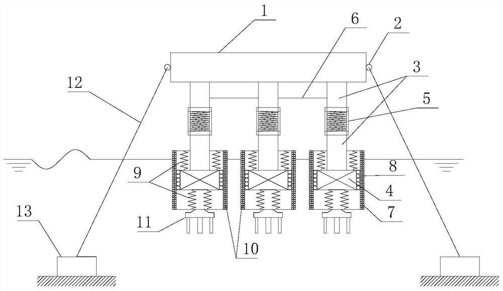 Ship floating body device with high seakeeping performance