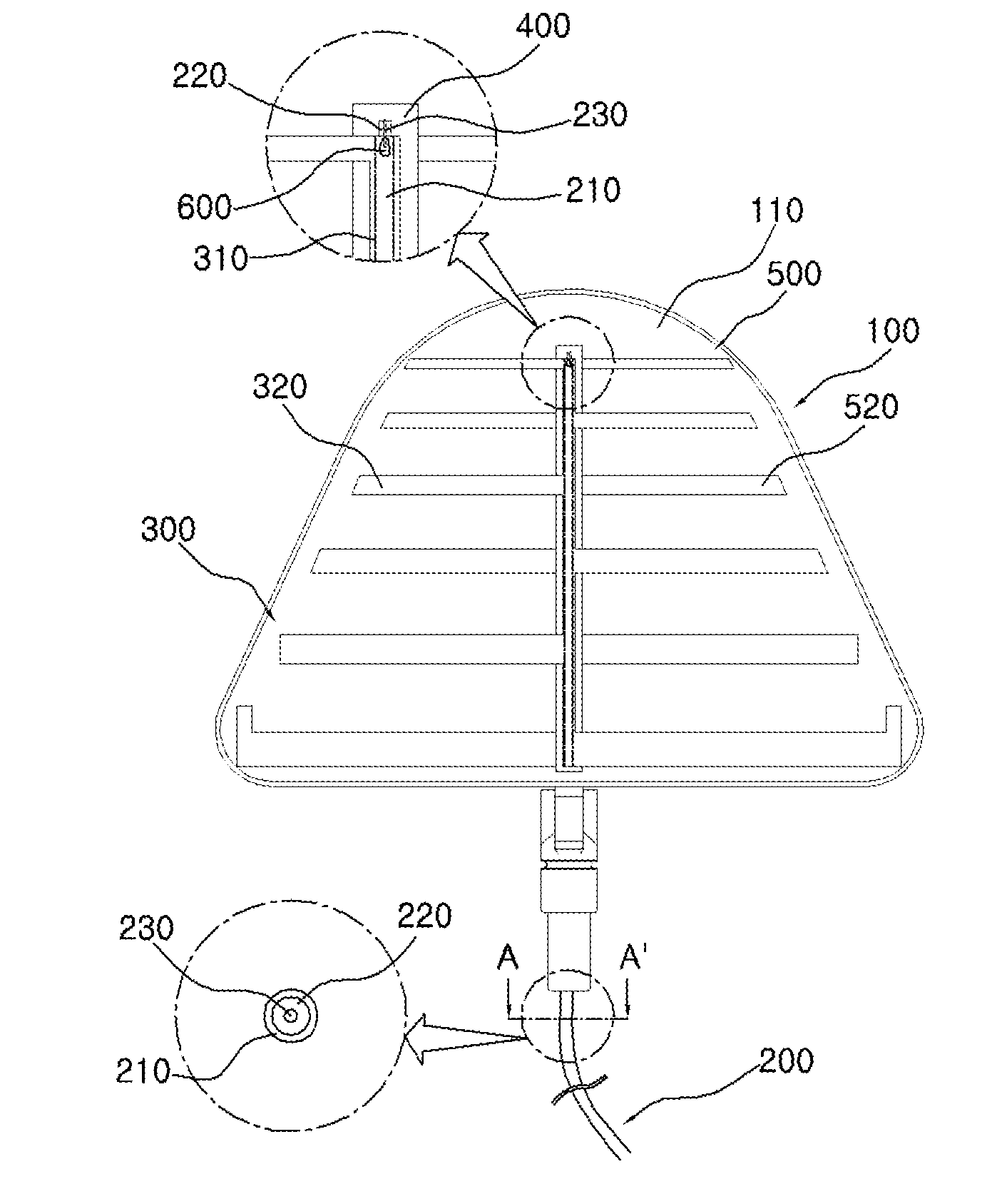 Log periodic antenna and manufacturing method thereof