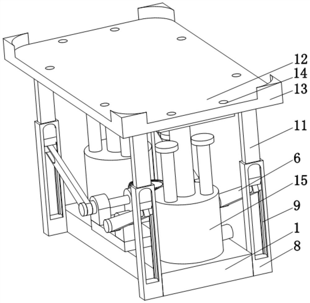 Rubber internal mixer device with adjustable base