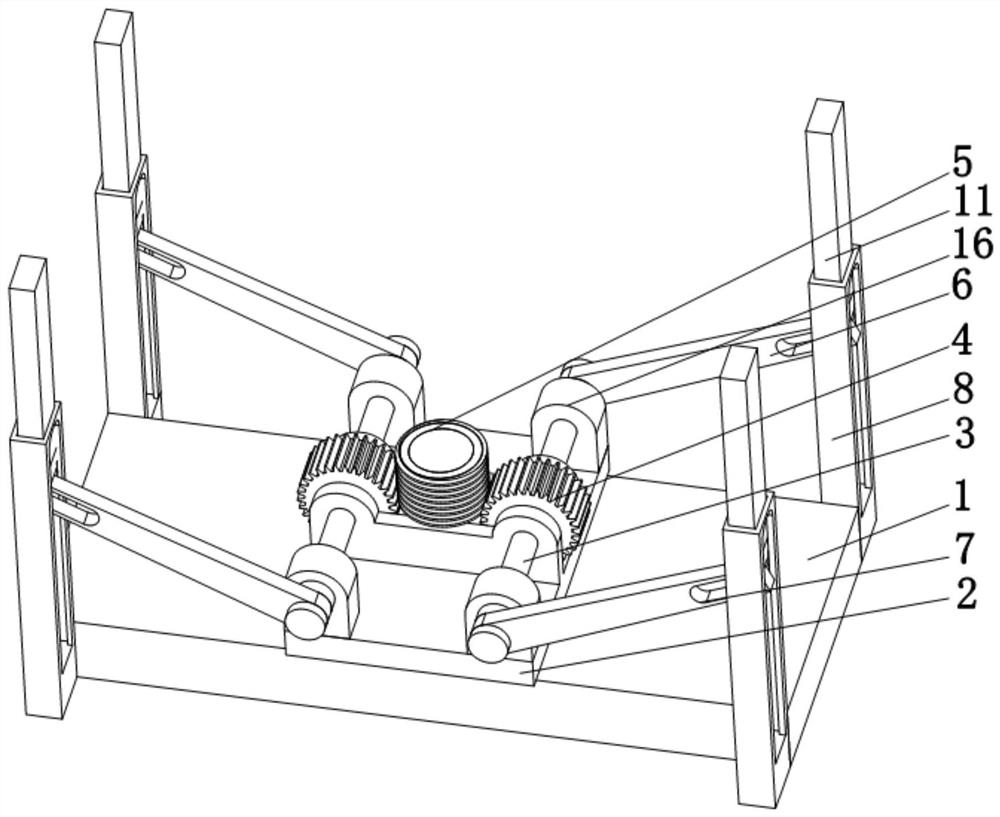 Rubber internal mixer device with adjustable base