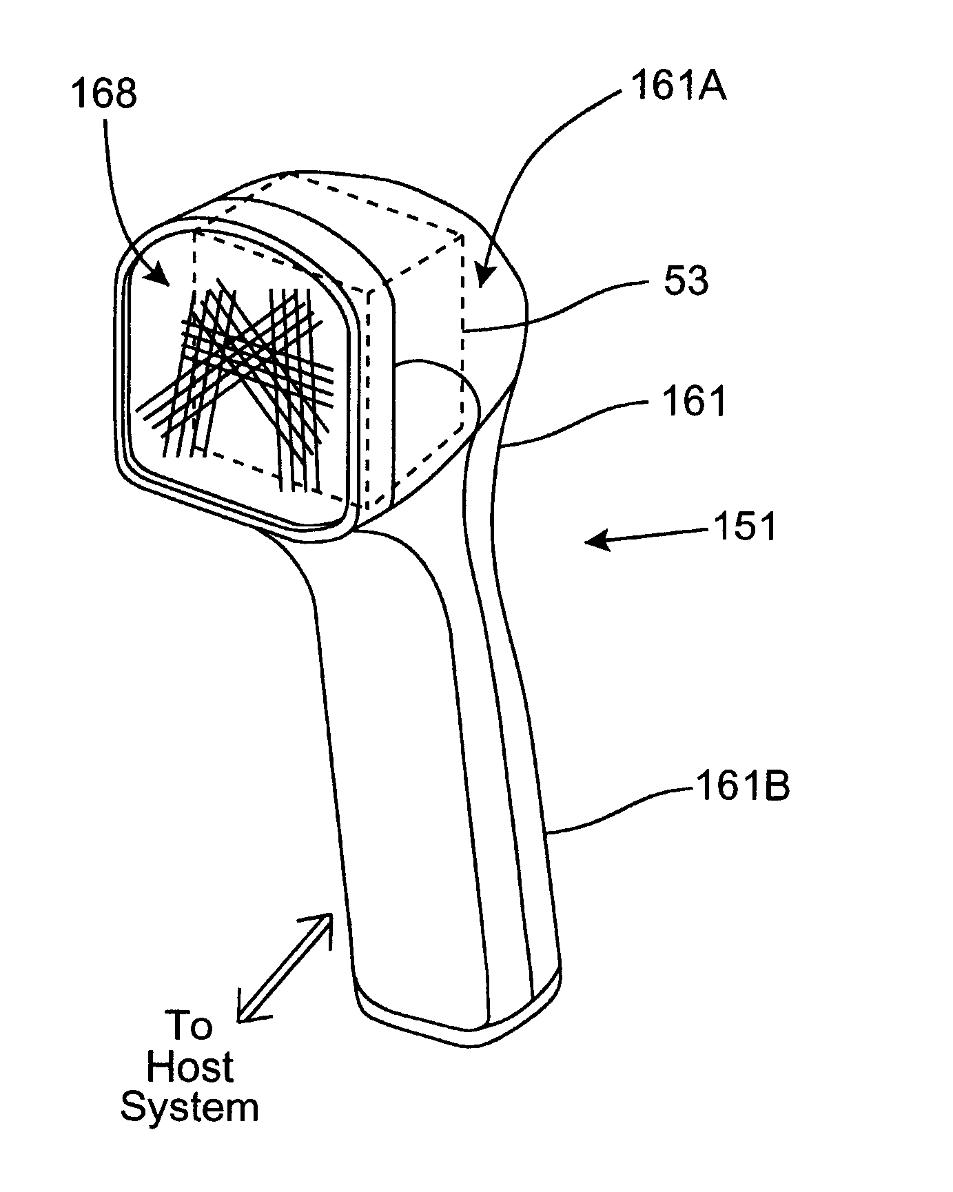 Bar code symbol reading device having intelligent data communication interface to a host system