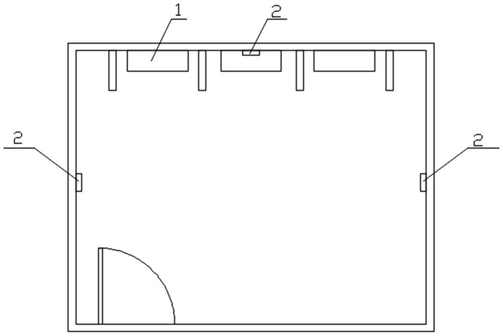 Method and system for detecting dangerous targets in financial withdrawal room