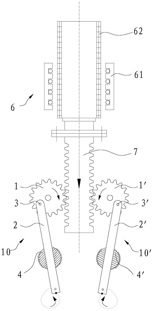 Electric hand rubbing bionic device