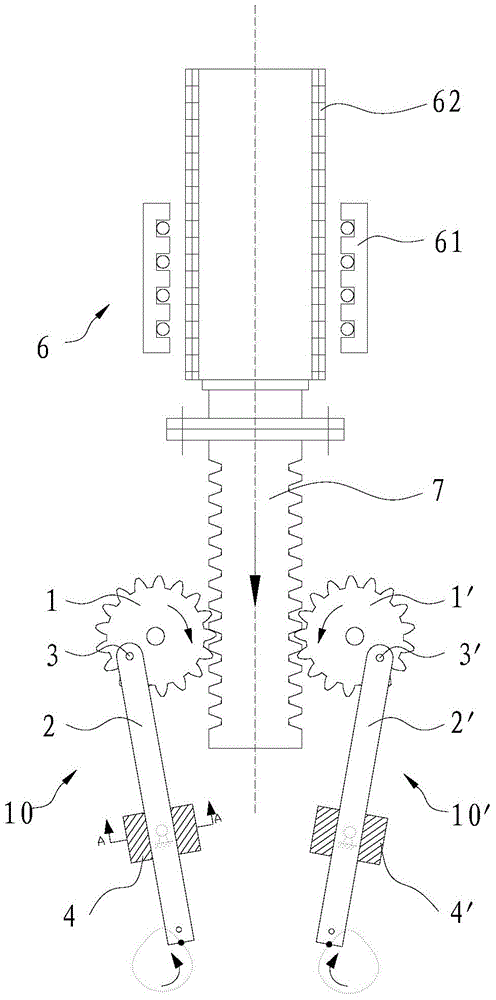 Electric hand rubbing bionic device