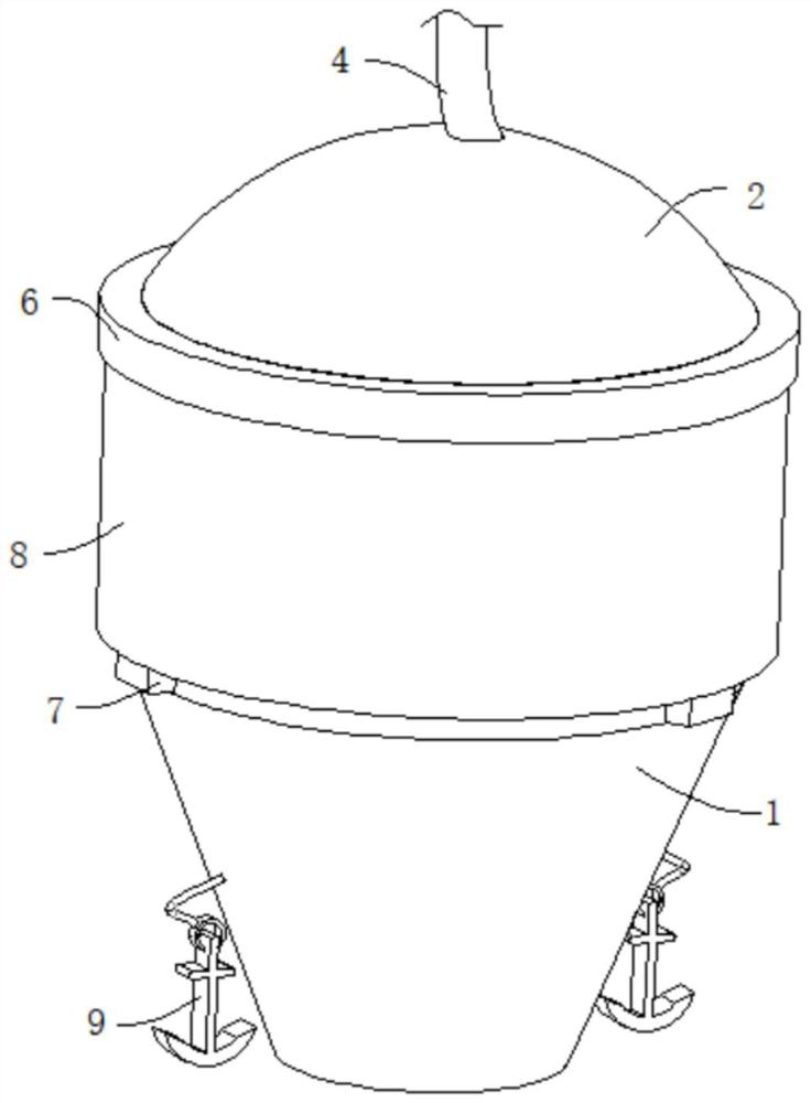 Submarine geophysical data detection device