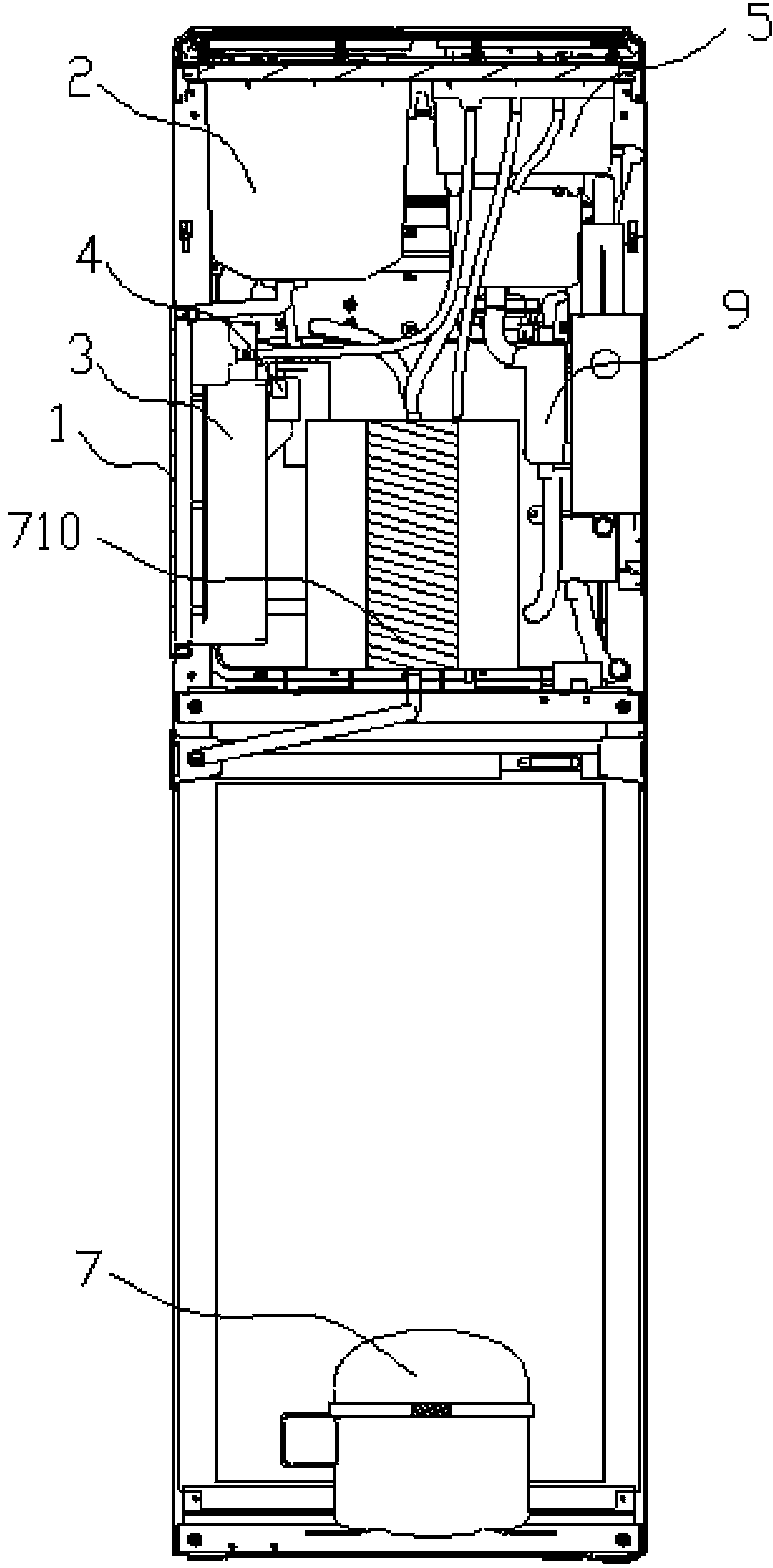 Water dispenser with purification device