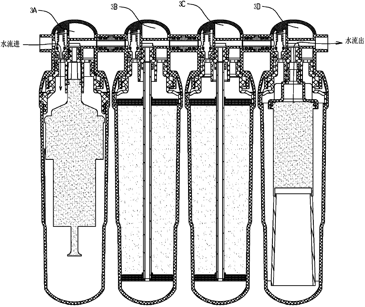 Water dispenser with purification device