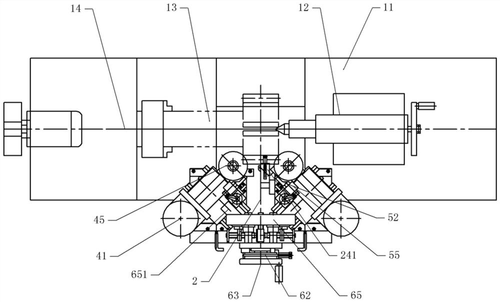 Automatic grinding equipment for fan gear