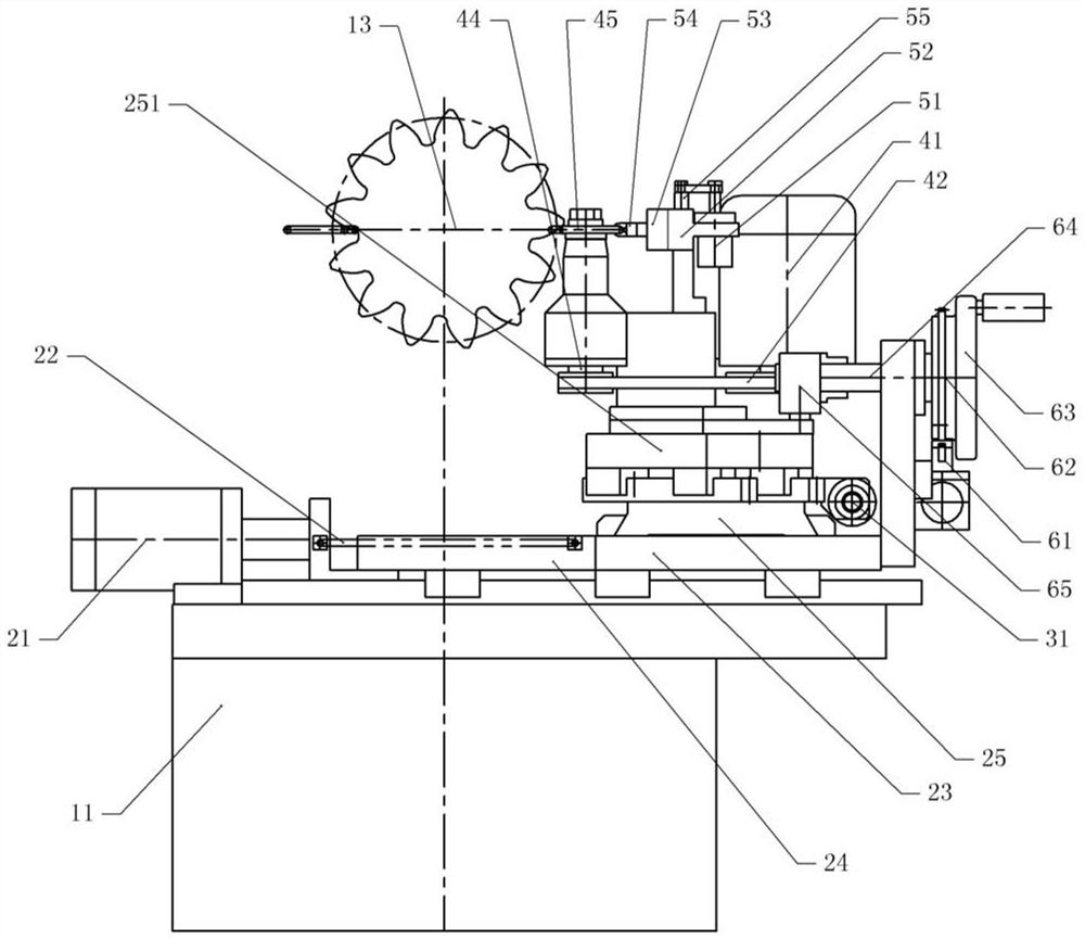 Automatic grinding equipment for fan gear