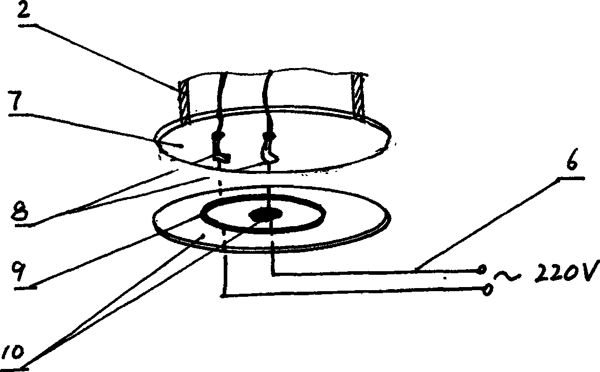 Electric fan with full wind direction