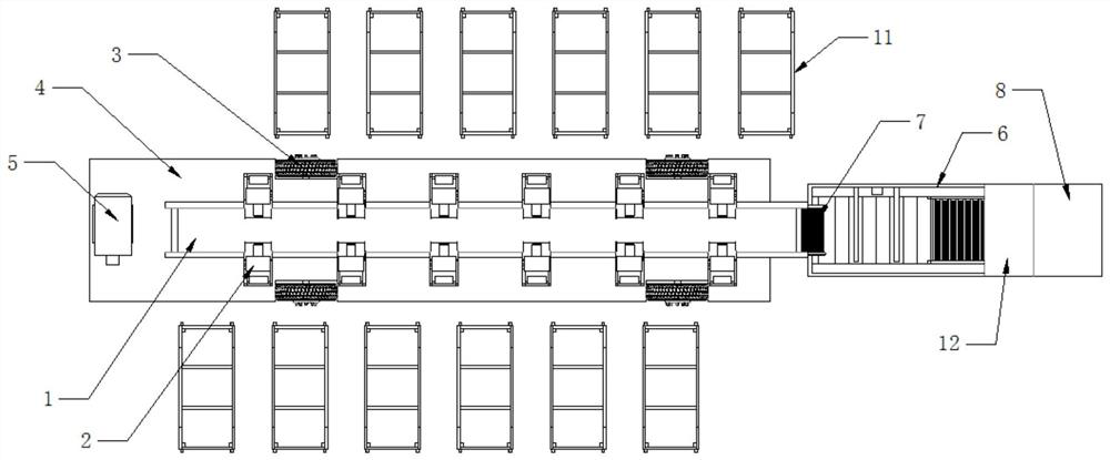 Movable automatic production equipment for healthy sugarcane seed stems