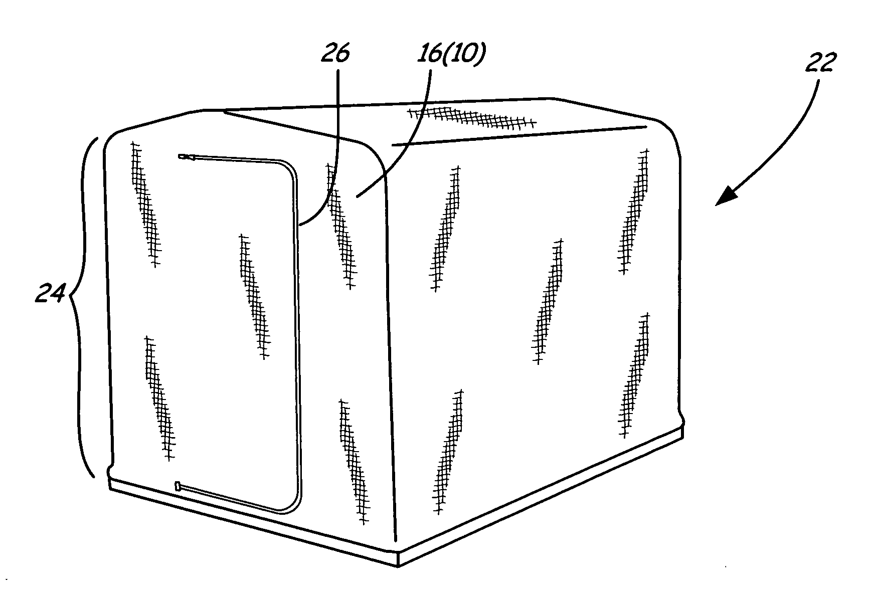 Flame resistant insulated fabric for shelters