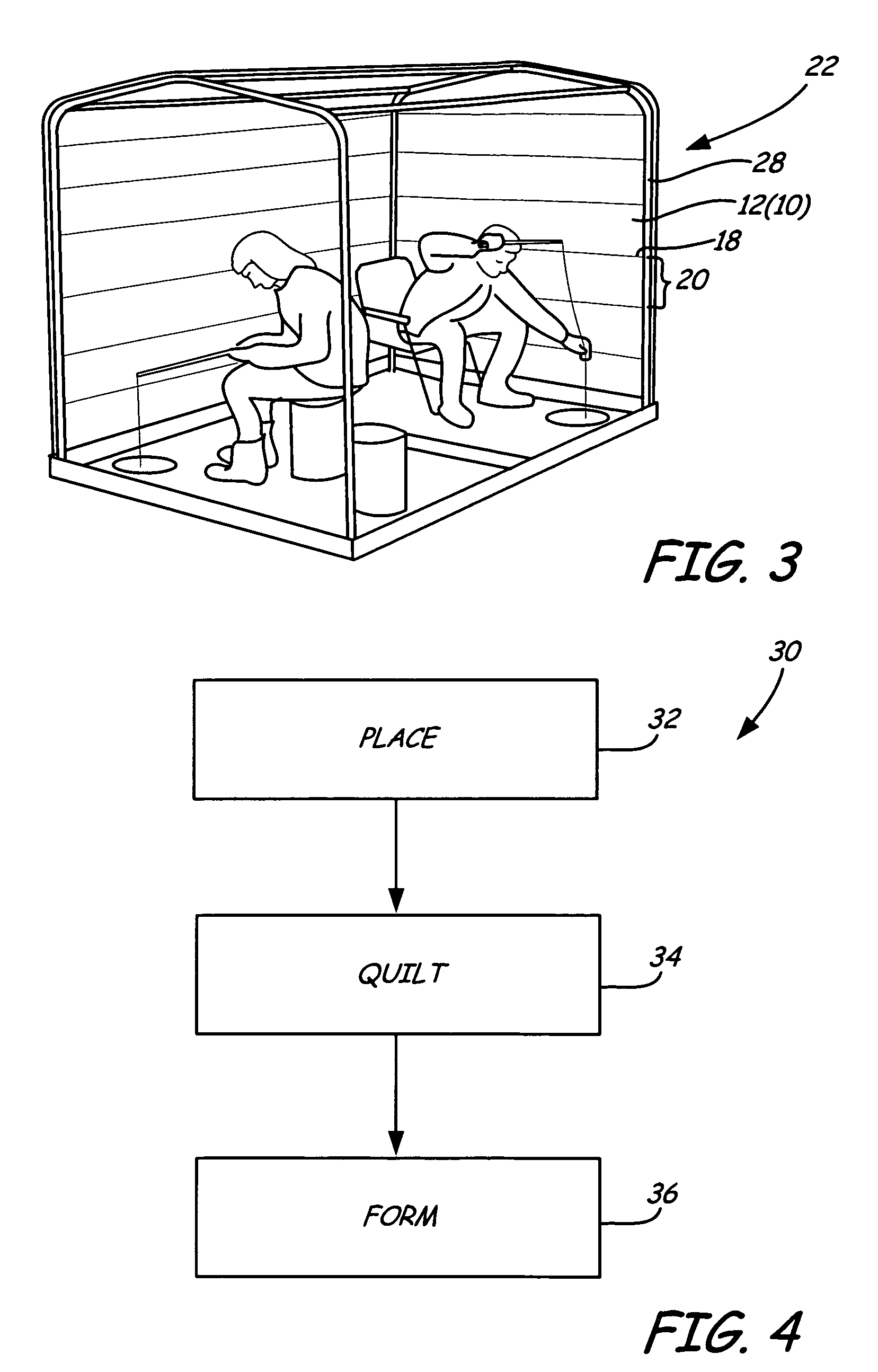 Flame resistant insulated fabric for shelters