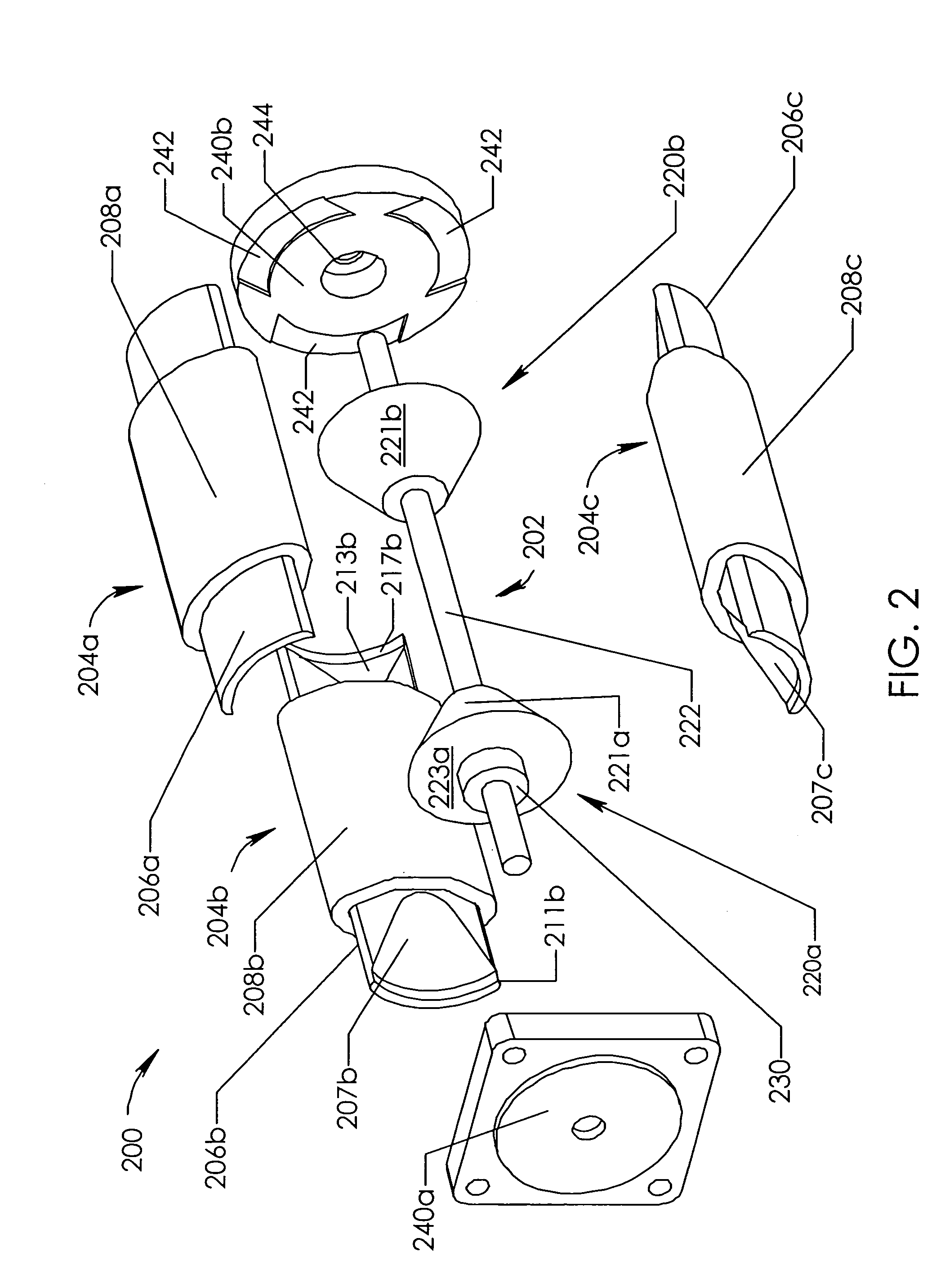 Rotor-stator structure for electrodynamic machines