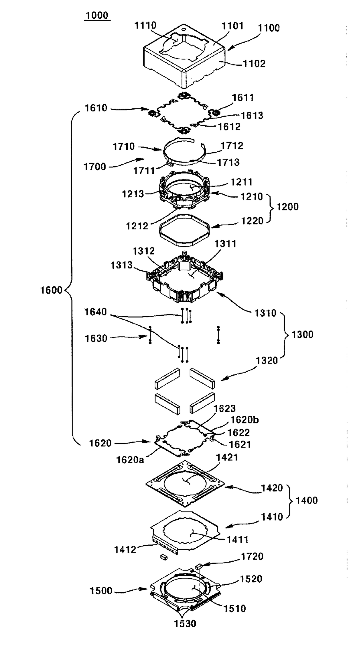 Camera module and optical device