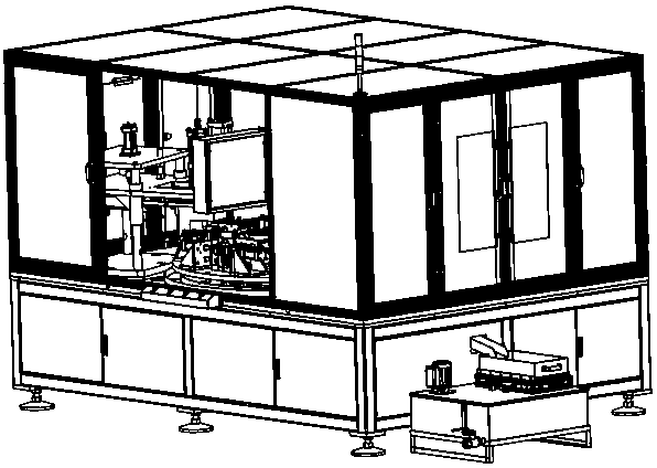 Automatic cross fastener drilling and riveting equipment