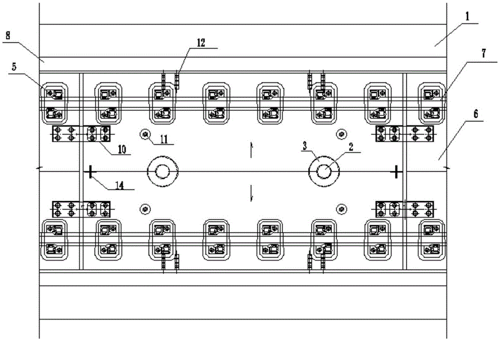 Precast slab type vibration damping rail structural system and matched construction method