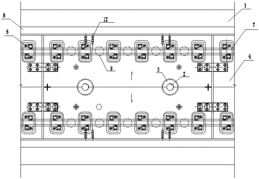 Precast slab type vibration damping rail structural system and matched construction method