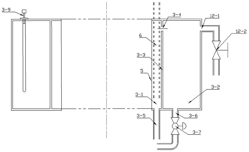 Vertical shielding motor heat exchanger fault processing device and use method