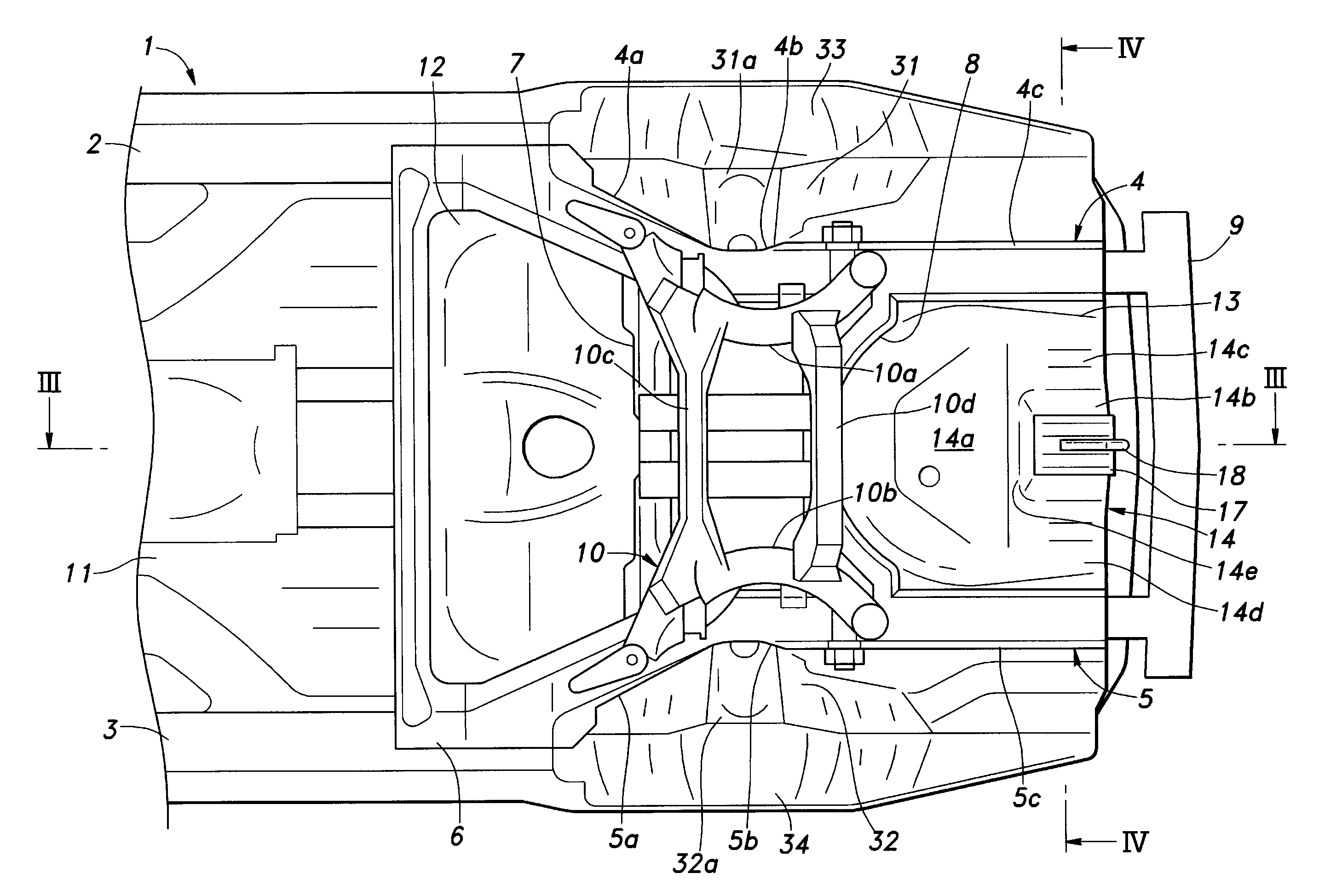 Rear vehicle body structure