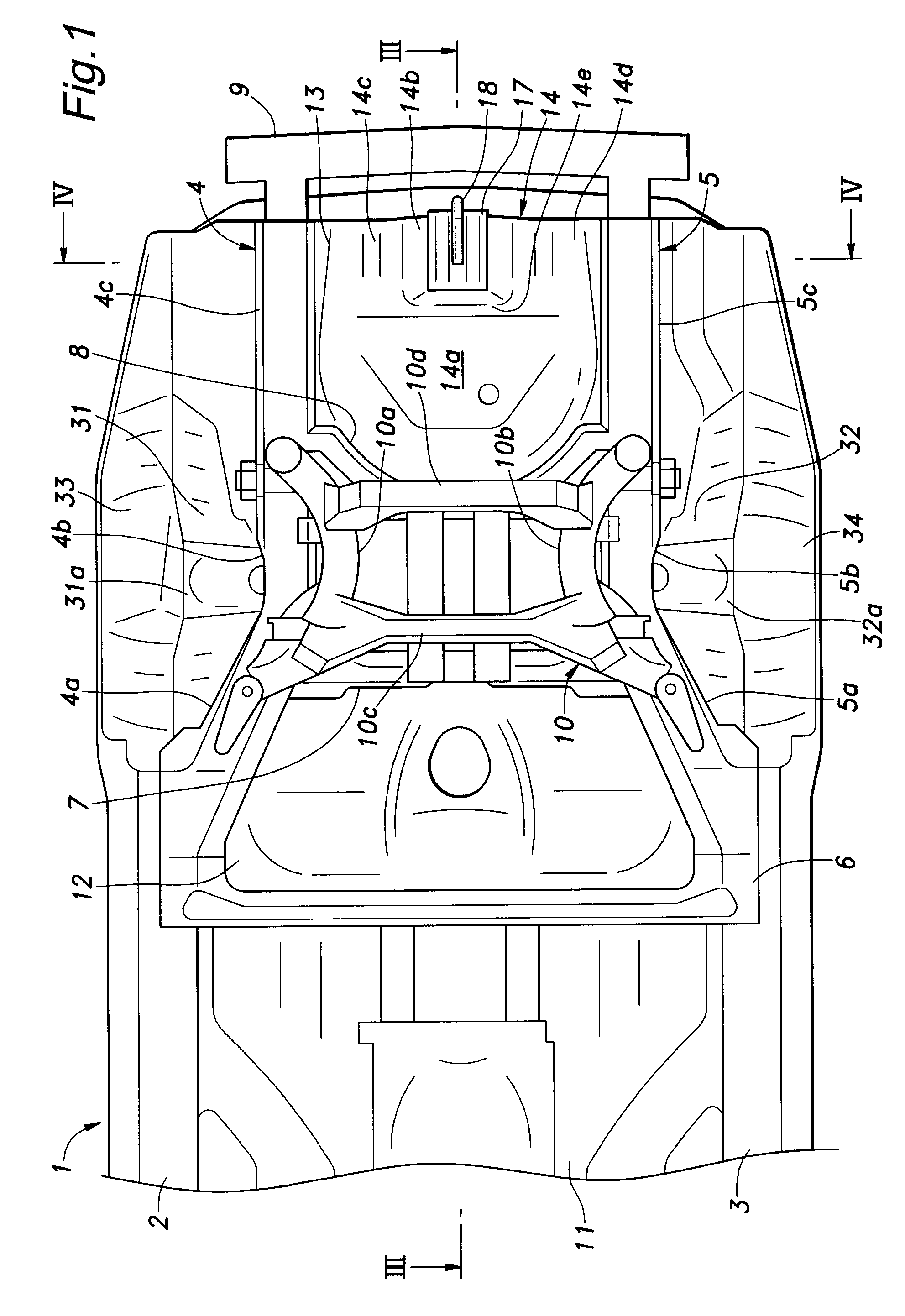 Rear vehicle body structure