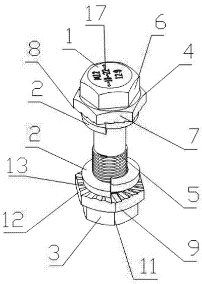 Multifunctional bolt assembly convenient to dismount and mount