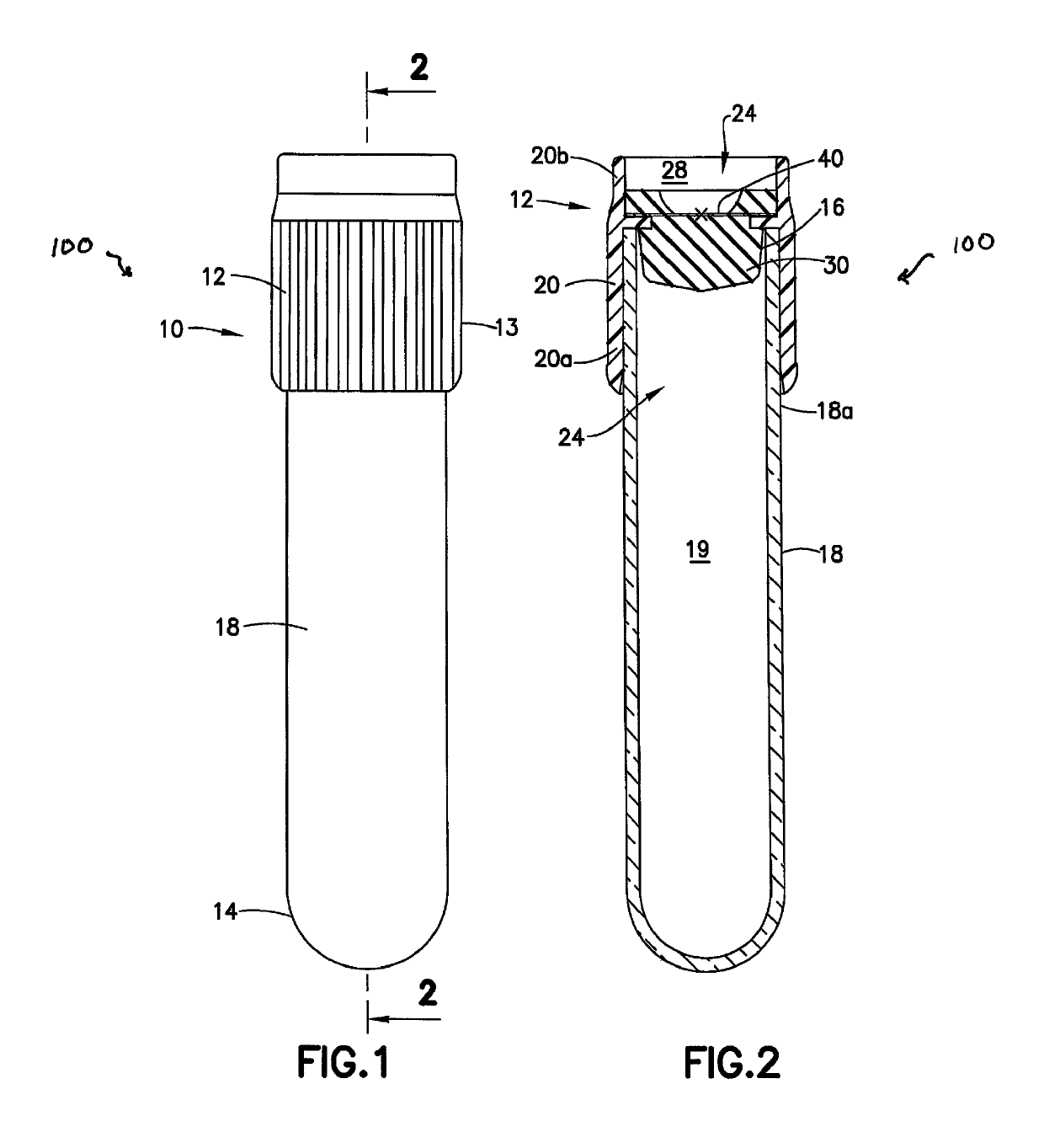 One-piece safety tube closure with film element