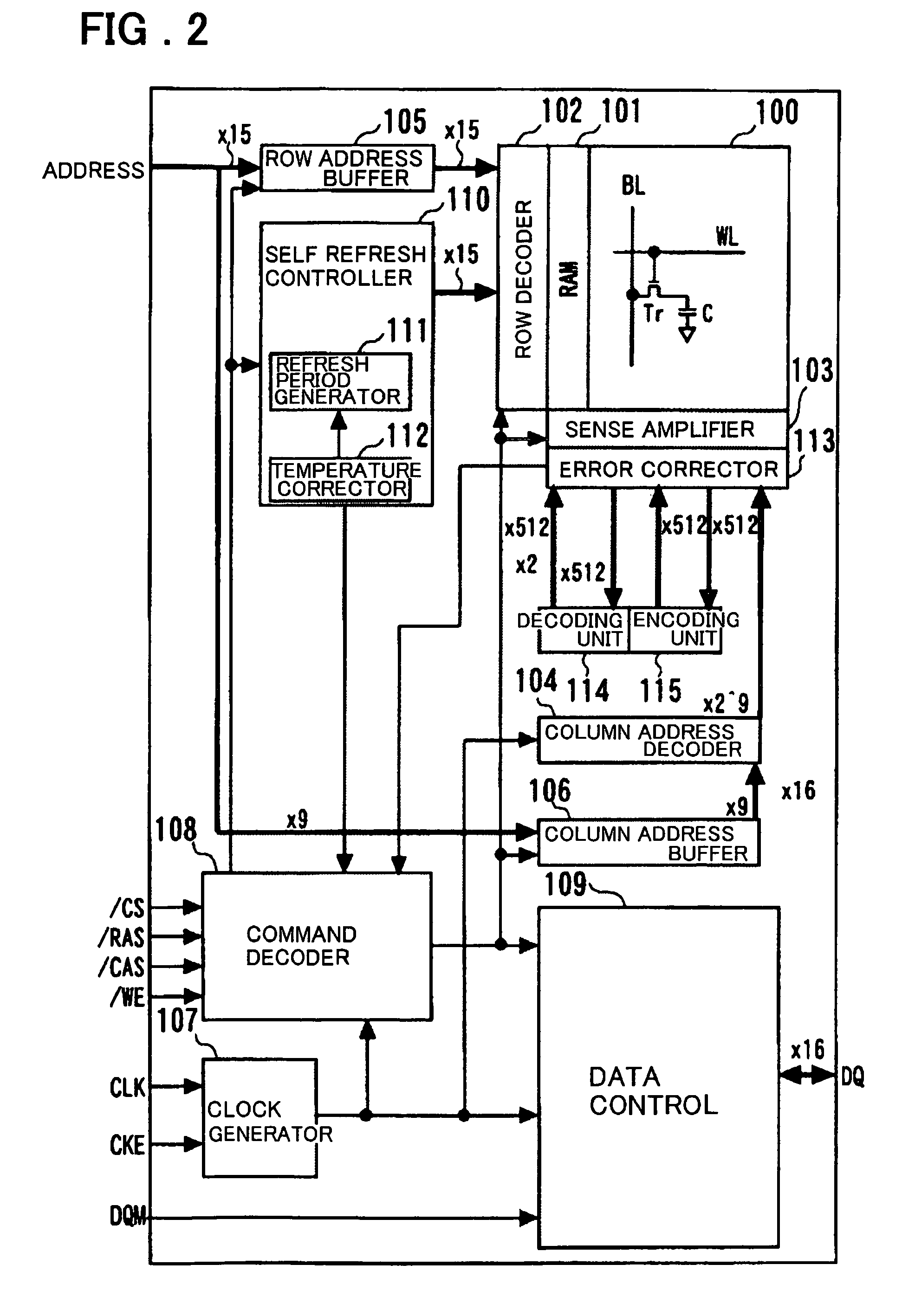 Semiconductor storage device and refresh control method therefor