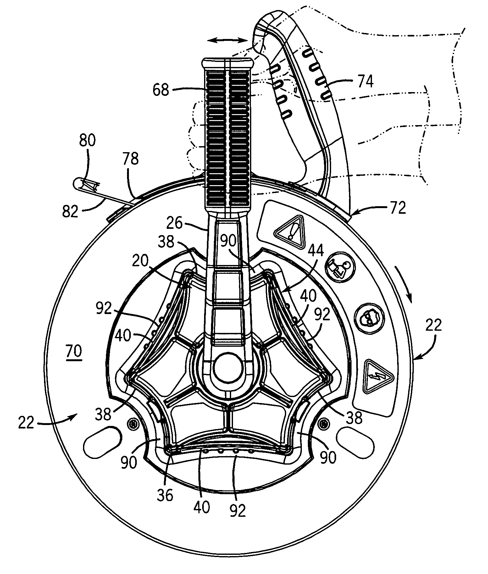 Fish tape winder insert