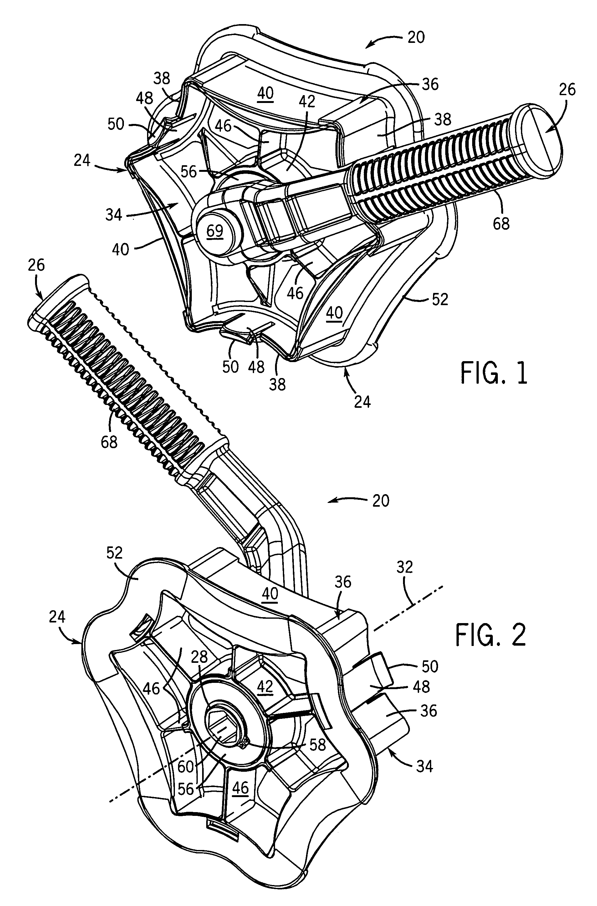 Fish tape winder insert