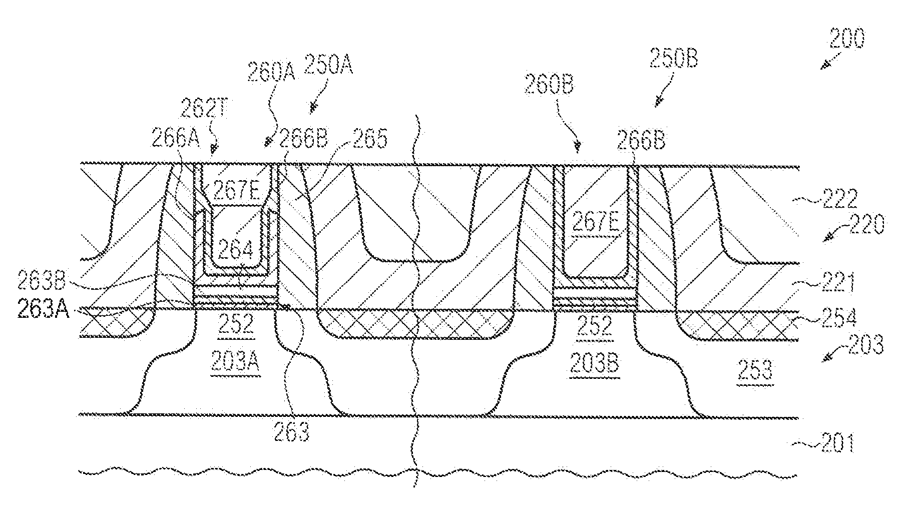 High-k metal gate electrode structures formed by separate removal of placeholder materials in transistors of different conductivity type