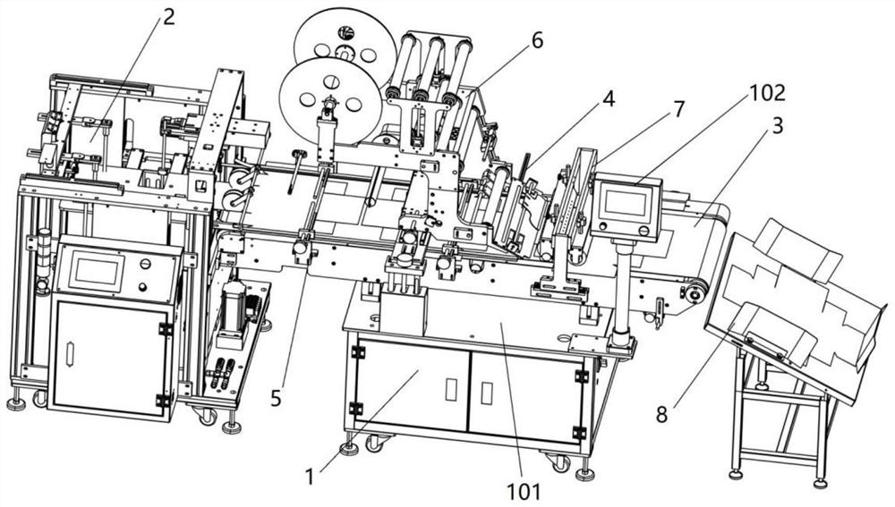 Paper box film sticking machine