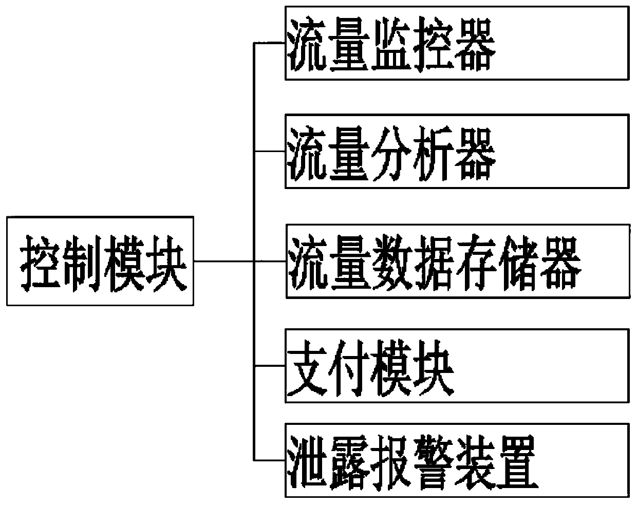 A natural gas meter with network payment function and its network payment method