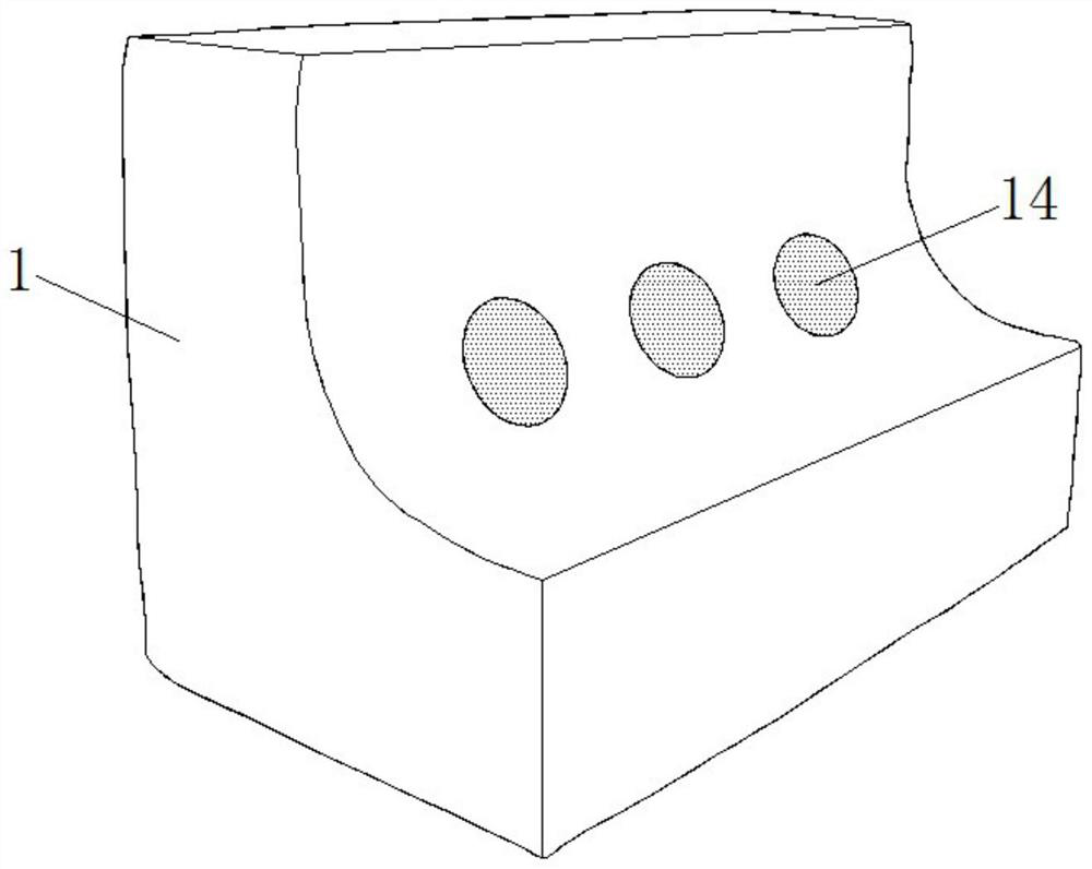 A high-strength, corrosion-resistant and water-permeable curbstone structure