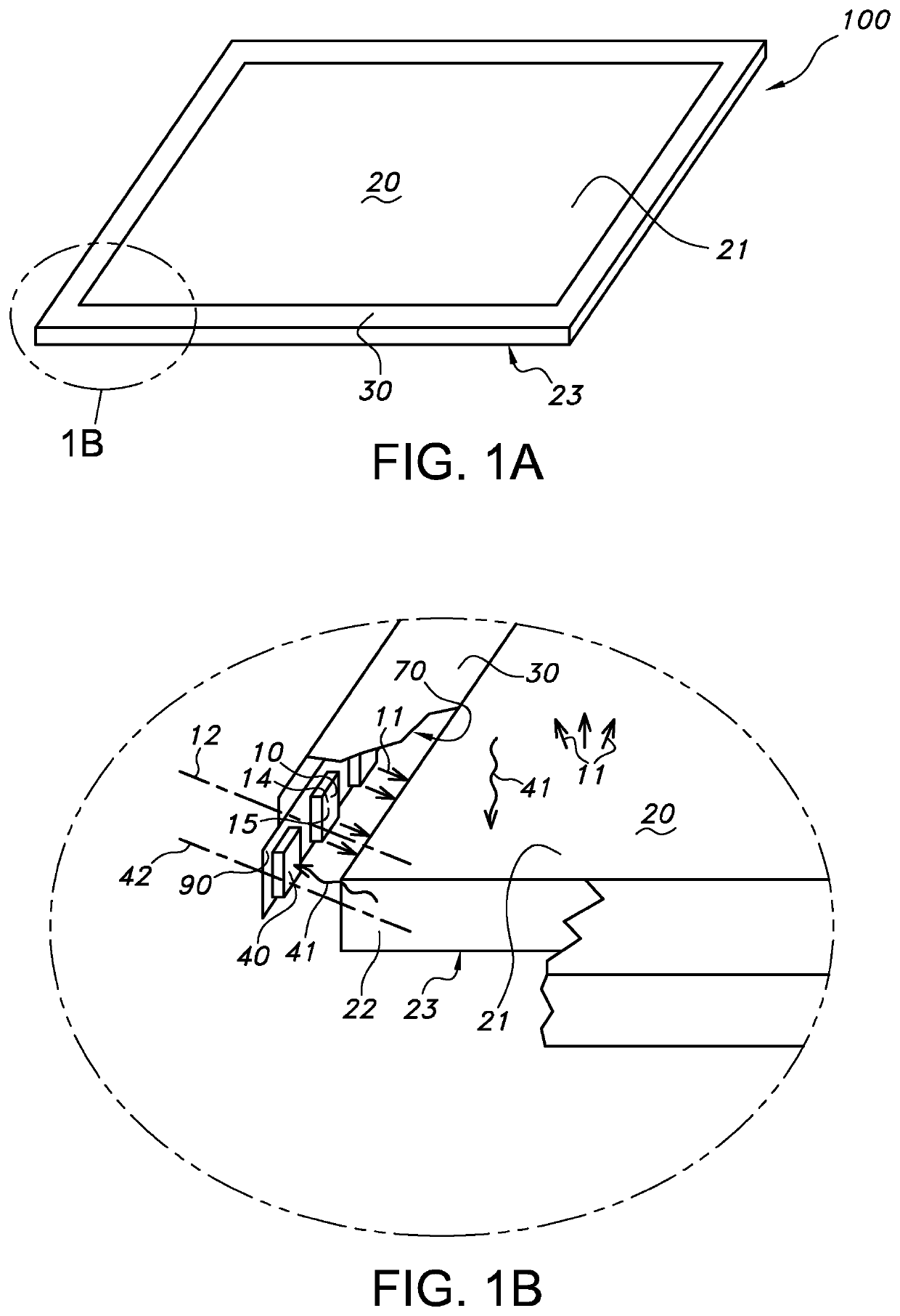 Integrated ir receiver in side-lit panels