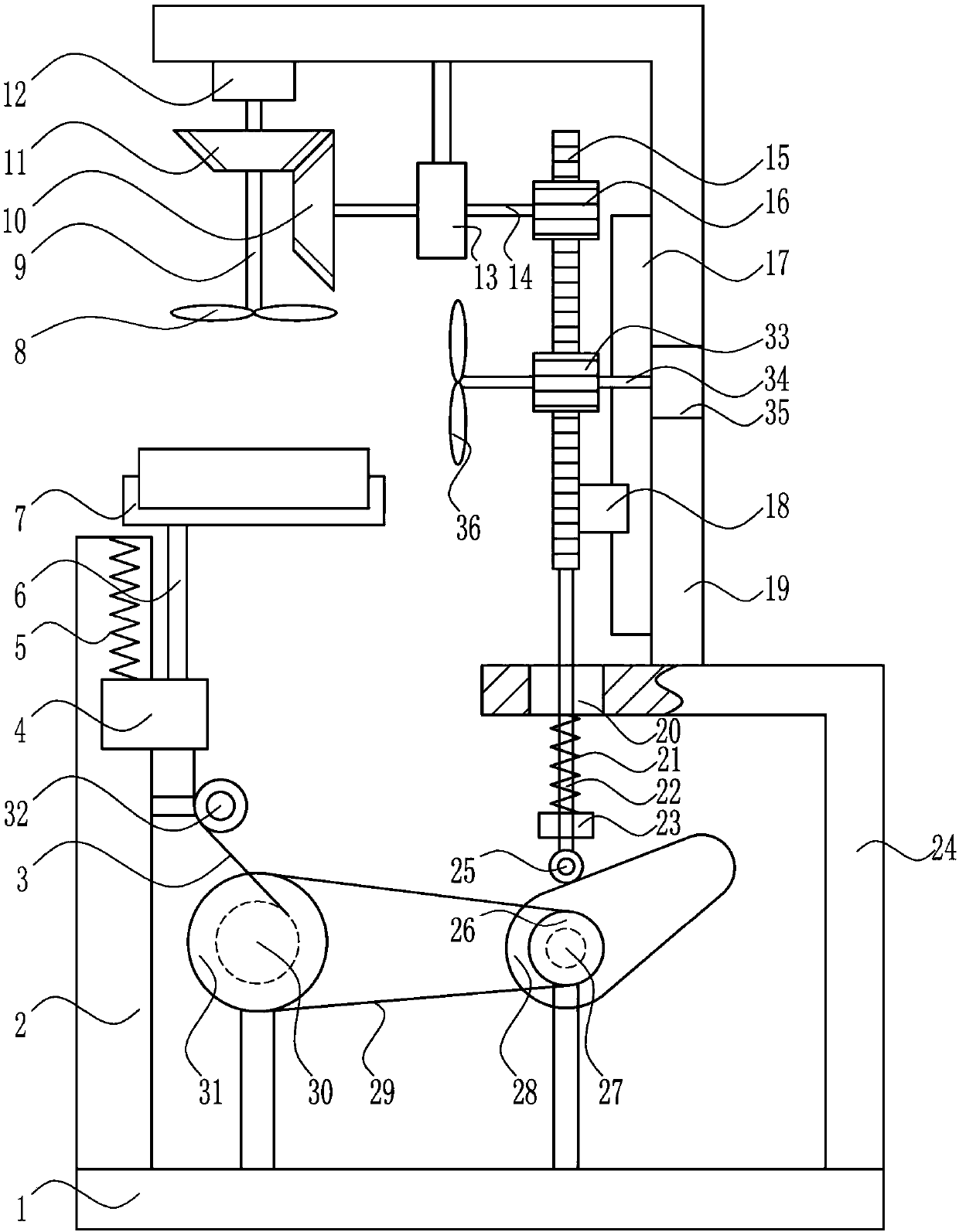 A heat dissipation device for electric power capacitors