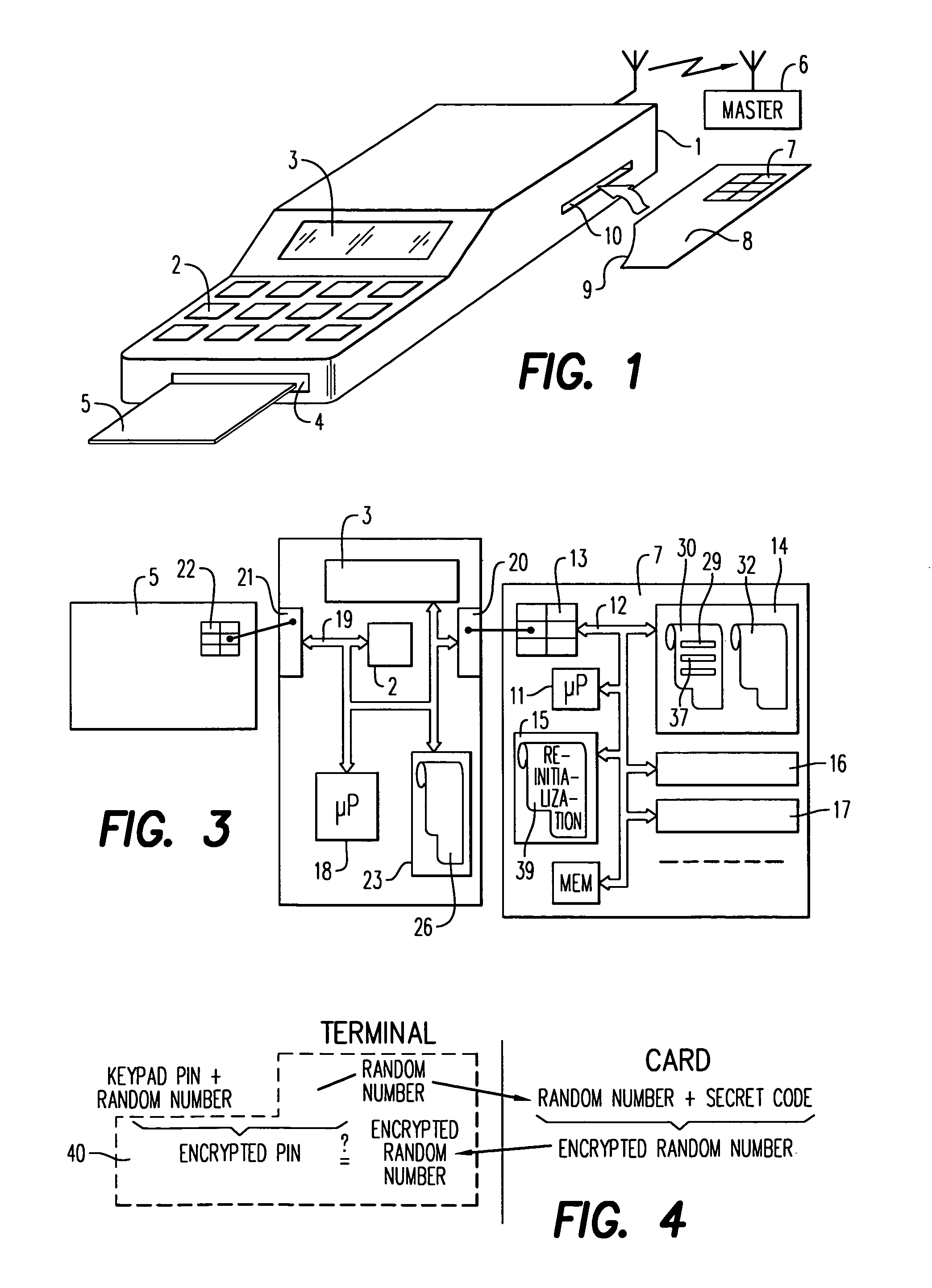 Method for managing a secure terminal