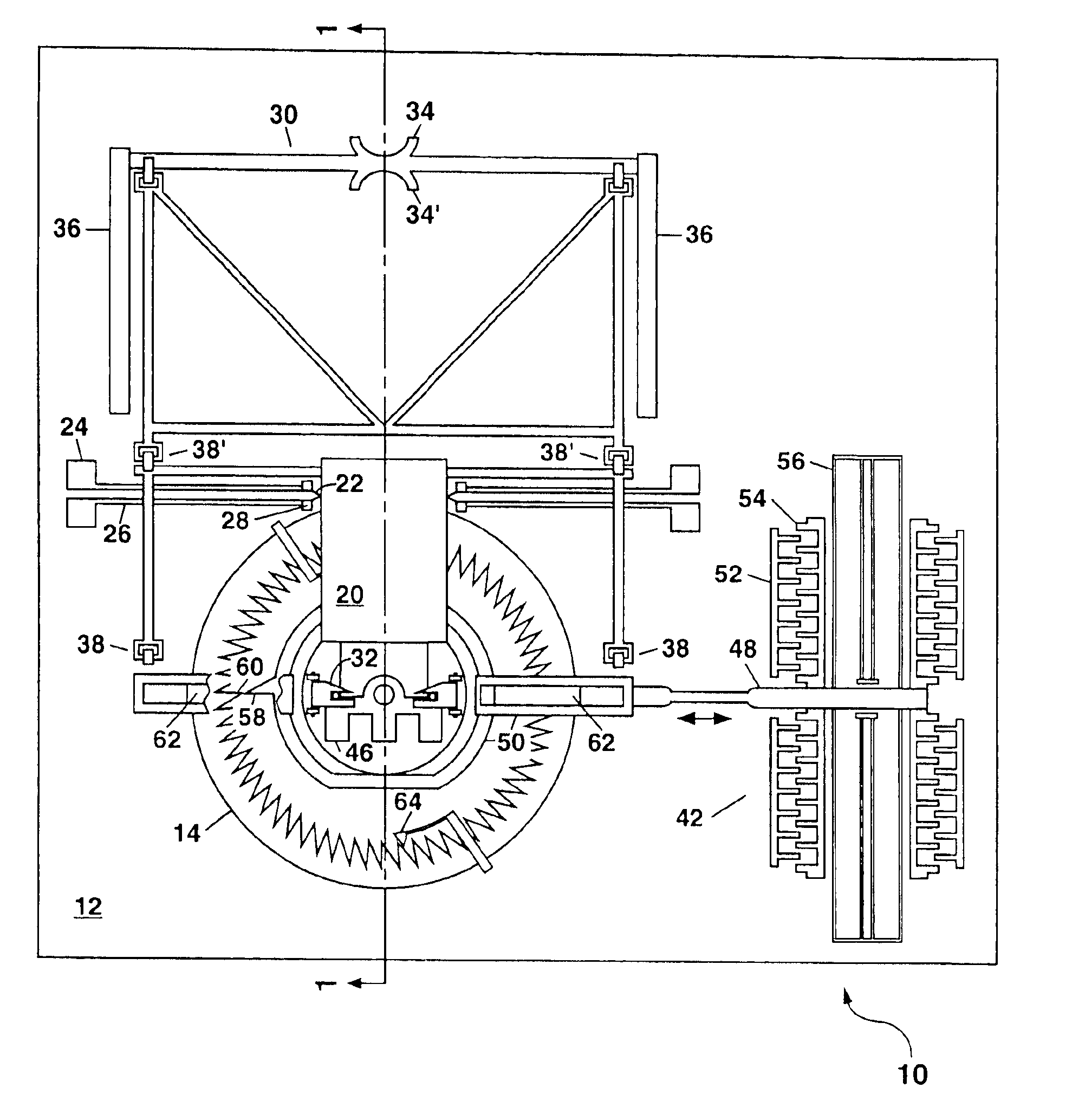 Erected mirror optical switch