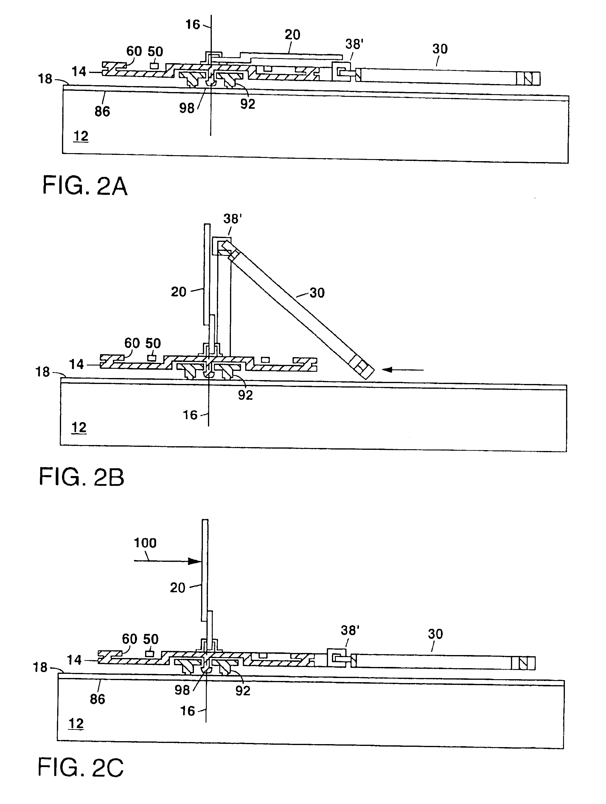 Erected mirror optical switch