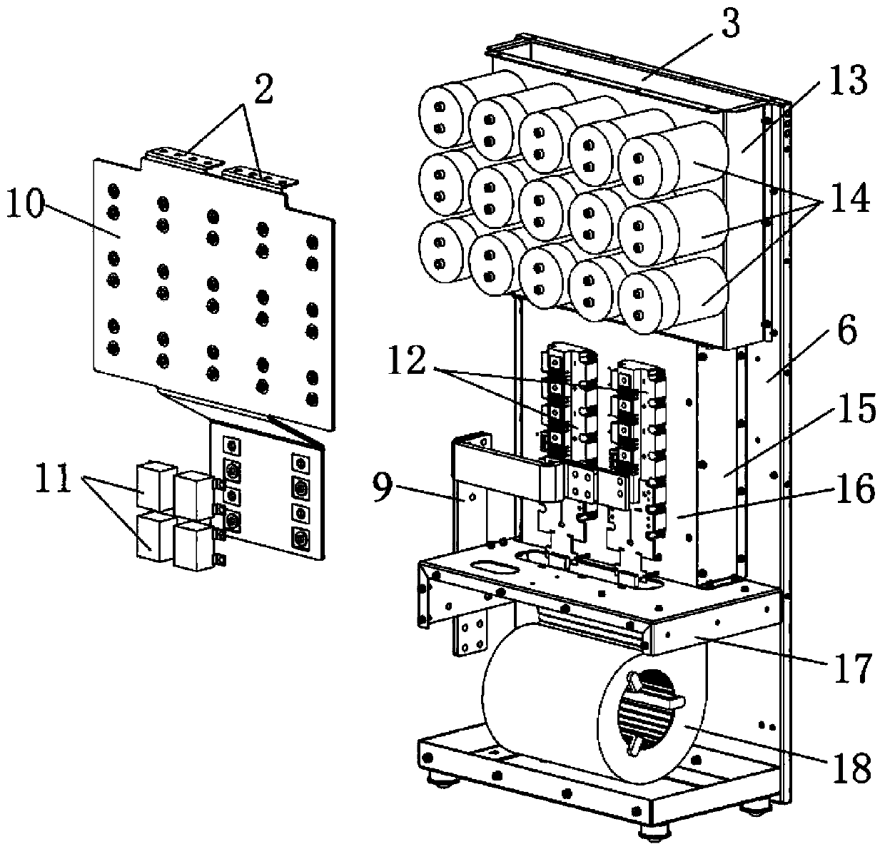 Power unit of large-power current transformer